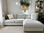 VIMLE 4-zitsbank met chaise longue + Voetenbank met bergruim, Ophalen, 300 cm of meer, 75 tot 100 cm, Zo goed als nieuw