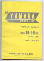 Yamaha Parts List Chappy model LB 2M 19'78 Europa (2231z), Verzenden, Zo goed als nieuw