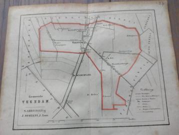 37 Veendam Kibbelgaarn Wildervank Korte Akkers Litho 1862 beschikbaar voor biedingen