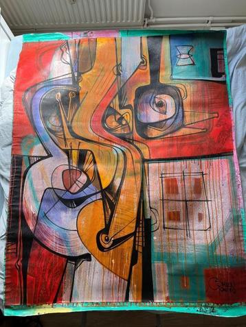 Simeon Gonzales - Gatito en mi Cabeza, 2016 (150 x 120 cm)   beschikbaar voor biedingen