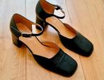 Echt lederen zwarte hak schoenen!! (NIEUW!!), Zwart, Nieuw, Sandalen of Muiltjes, Ophalen of Verzenden