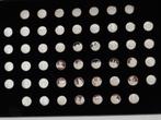 150 Jaar Belgie in 50 zilveren mini-penningen Franklin Mint, Ophalen of Verzenden, Zilver, Buitenland
