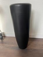 Mooie zwarte hoge bloempot, Tuin en Terras, Bloempotten, Ophalen, Rond, Zo goed als nieuw, Minder dan 25 cm