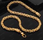 18K goud verguld set - ketting en armband, Ophalen of Verzenden, Nieuw, Goud, Overige materialen
