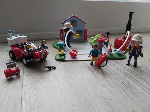 Playmobil brandweerinterventie met quad compactset (5169), Kinderen en Baby's, Speelgoed | Playmobil, Gebruikt, Ophalen