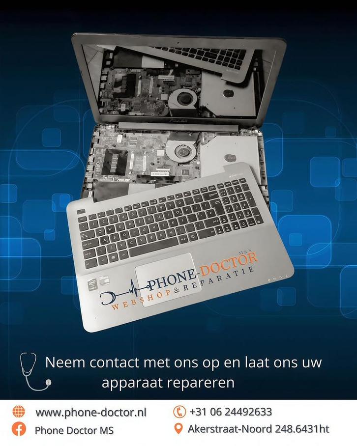 Reparatie Laptop, Computers en Software, Moederborden, Zo goed als nieuw, Ophalen of Verzenden
