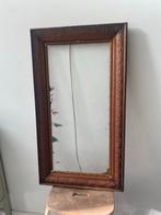 Oude houten lijst met glas, Ophalen of Verzenden, Rechthoekig, 50 tot 100 cm, Minder dan 100 cm