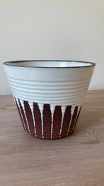 Vintage bloempot jaren 60, Tuin en Terras, Bloempotten, Rond, Ophalen of Verzenden, Zo goed als nieuw, Aardewerk
