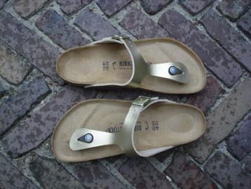 GRATIS VERZENDEN NIEUWE GOUDEN GIZEH BIRKENSTOCKS MT 40 beschikbaar voor biedingen
