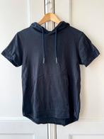 Pure White heren shirt/hoody korte mouw zwart, maat XS, Ophalen of Verzenden, Zo goed als nieuw, Maat 46 (S) of kleiner, Zwart