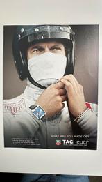 Print of Steve McQueen / Tag Heuer, Ophalen of Verzenden, Zo goed als nieuw, A4 of kleiner