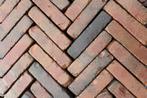 Oud gebakken walen / waalformaat klinkers rood bruin, Ophalen, Gebruikt, Keramiek, Klinkers