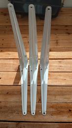 Witte metalen plankdragers - Set van 3, Ophalen of Verzenden, Gebruikt