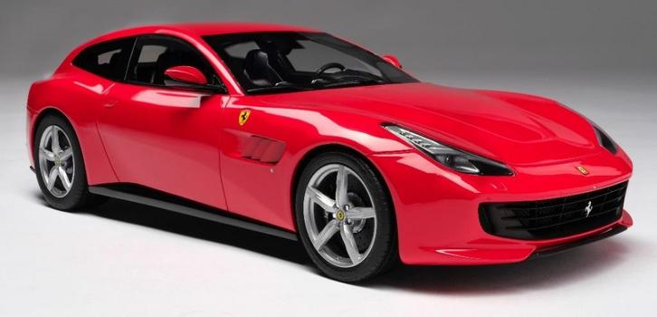 Ferrari GTC4 Lusso Rood 1:18 van Amalgam, Hobby en Vrije tijd, Modelauto's | 1:18, Nieuw, Auto, Overige merken, Ophalen of Verzenden