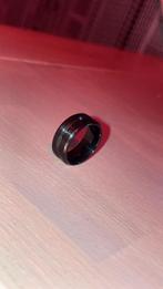 Zwarte wolfraam ring (maat 16.45mm), Sieraden, Tassen en Uiterlijk, Ringen, Overige materialen, Ophalen of Verzenden, Kleiner dan 17