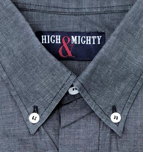 High & Mighty overhemd mt XXXL - boordmaat 41 cm, Kleding | Heren, Grote Maten, Gedragen, Overhemd, Grijs, Ophalen of Verzenden