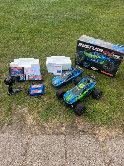 Off-Road Traxxas Rustler 4x4 VXL || rc auto || accessoires, Hobby en Vrije tijd, Modelbouw | Radiografisch | Auto's, Zo goed als nieuw