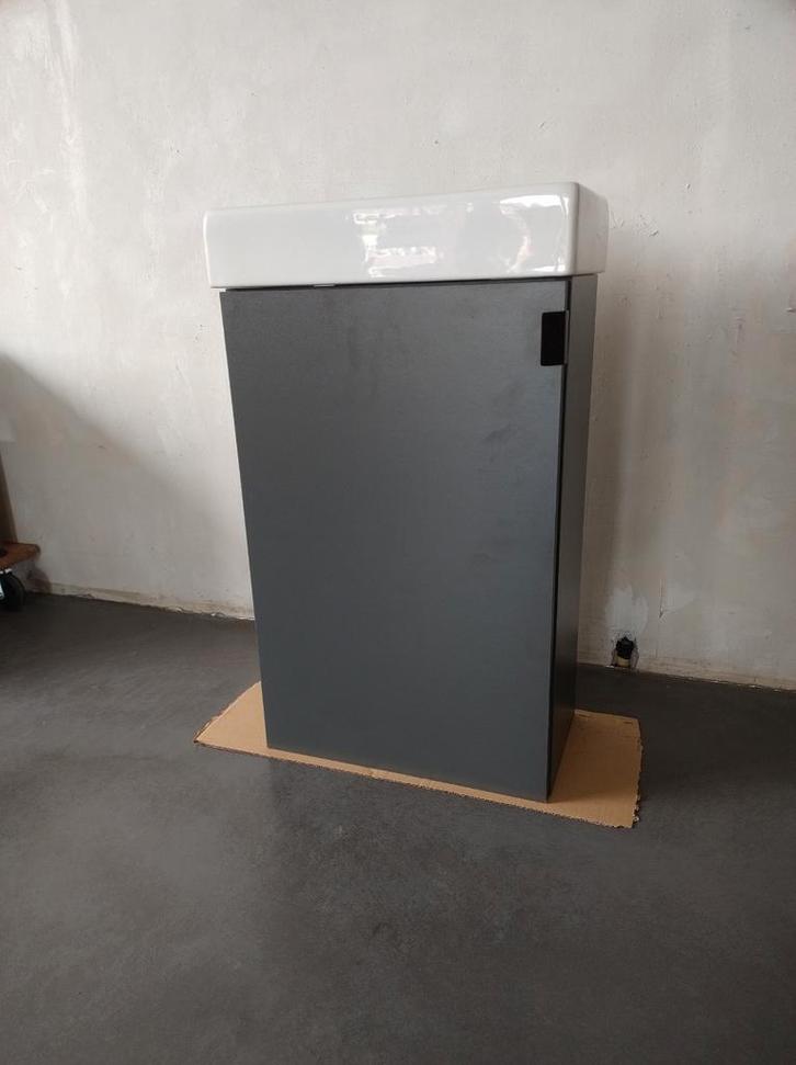 Fonteinkast met wastafel - nieuw, Huis en Inrichting, Badkamer | Badkamermeubels, Nieuw, Wastafelkast, Minder dan 100 cm, 50 tot 100 cm