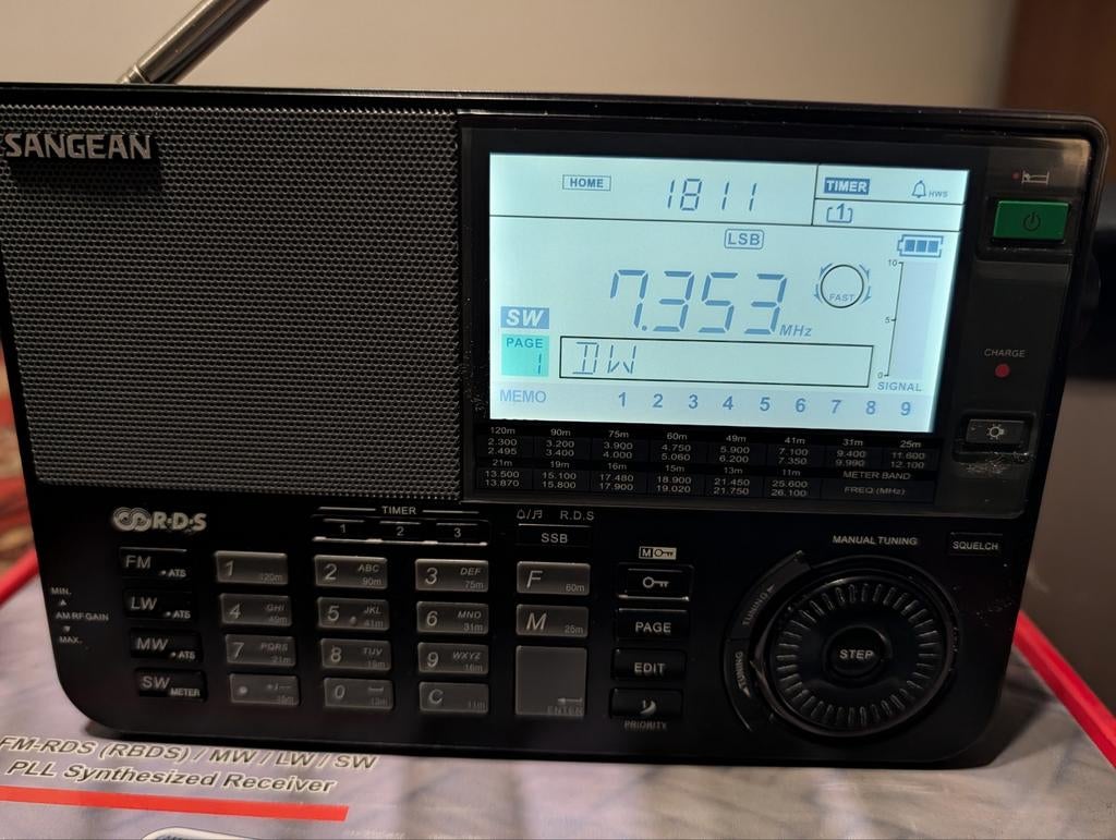 Sangean Wereldontvanger - Zo goed als nieuw!, Ophalen of Verzenden, Zo goed als nieuw, Wereldontvanger, Met cd-speler