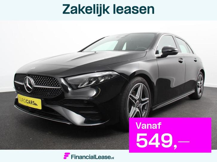 Mercedes-Benz A-klasse 200 Automaat 177pk AMG Line | Panoram, Auto's, Mercedes-Benz, Bedrijf, Lease, Financial lease, A-Klasse