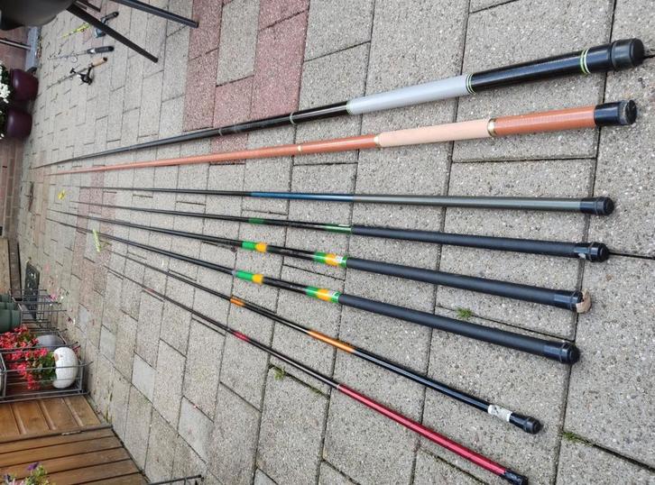 Visspullen compleet, vaste en werphengels en toebehoren, Watersport en Boten, Hengelsport | Witvissen, Gebruikt, Complete set