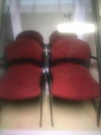 11 stoelen van Rode  Stof. Gebruik voor kantoor, Huis en Inrichting, Stoelen, Vijf, Zes of meer stoelen, Gebruikt, Stof, Ophalen of Verzenden