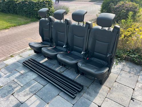 Zwart leren stoelen met ingebouwde 3p gordel iso camper bus, Auto-onderdelen, Interieur en Bekleding, Nieuw, Ophalen of Verzenden