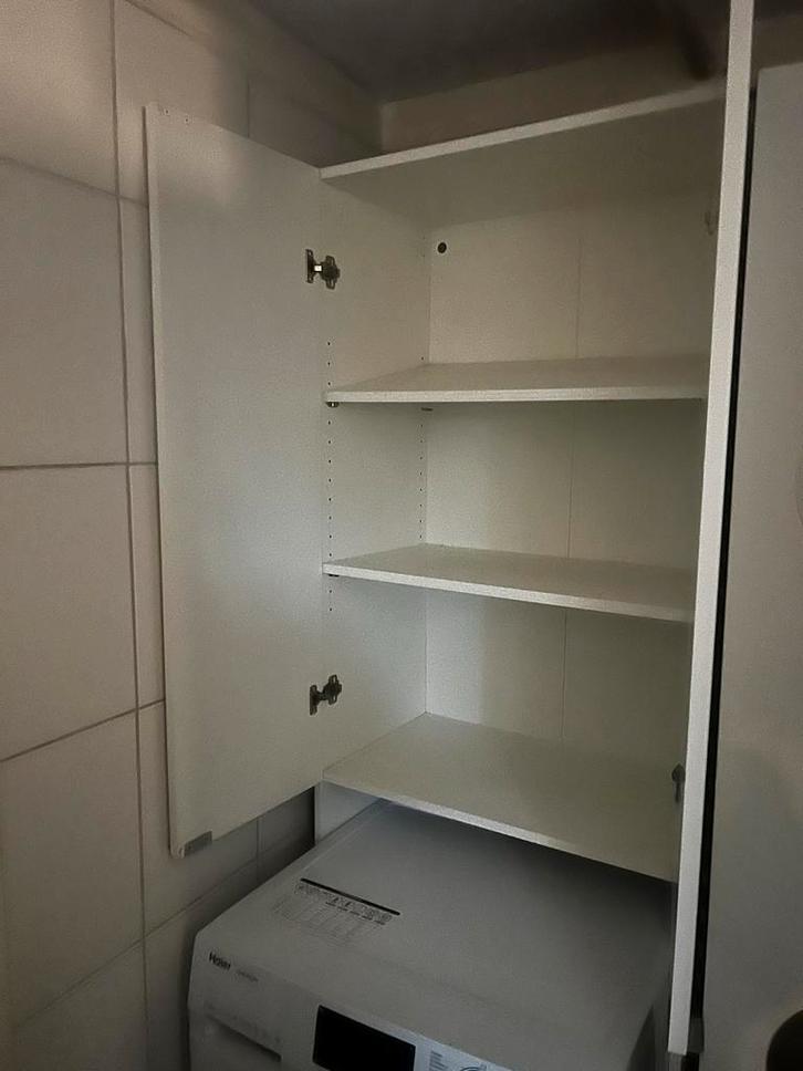 Wasmachinekast wit, Huis en Inrichting, Kasten | Kledingkasten, Gebruikt, 100 tot 150 cm, 50 tot 100 cm, 50 tot 75 cm, Met deur(en)