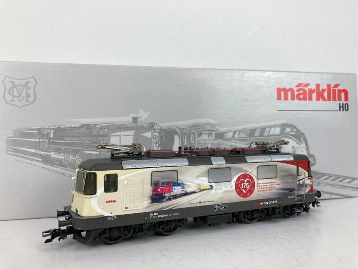 Märklin 37875 – SBB Re 420 - “175 Jaar Zwitserse Spoorwegen”, Hobby en Vrije tijd, Modeltreinen | H0, Nieuw, Locomotief, Wisselstroom