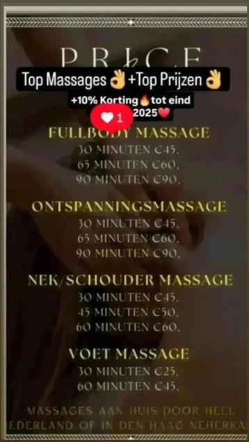 De Best+%Top Masseur.Relaxed&Sport&Foot Massage( Den Haag) beschikbaar voor biedingen