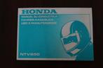 Honda NTV650 1992 motorrad fahrer handbuch NTV 650 manuel, Motoren, Ophalen of Verzenden, Honda