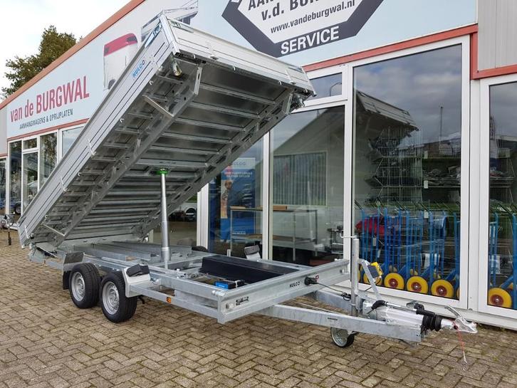 Hulco BENAX kipper (driezijdig)│405 x 203 (l x b)│3500 kg., Auto diversen, Aanhangers en Bagagewagens, Nieuw, Ophalen