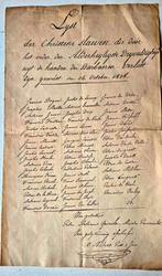 Manuscript 1838 Christenen bevrijd van Barbarijse zeerovers, Verzenden