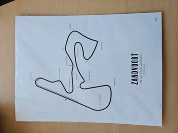 Poster circuit Zandvoort 30 x 40 WIJCK beschikbaar voor biedingen