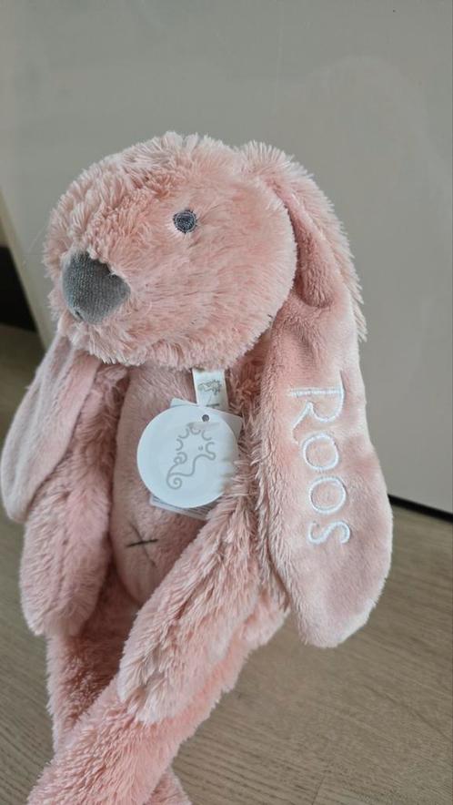 Happy Horse, konijn met geborduurde naam, Kinderen en Baby's, Kraamcadeaus en Geboorteborden, Nieuw, Ophalen of Verzenden