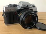 Minolta XG-M + MD Rokkor 50mm F1.7, Audio, Tv en Foto, Fotocamera's Analoog, Ophalen of Verzenden, Gebruikt, Spiegelreflex, Minolta