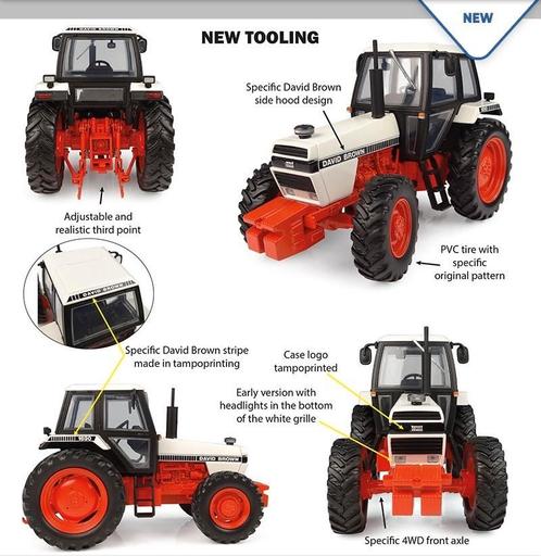 David Brown 1690 4WD, Hobby en Vrije tijd, Modelauto's | 1:32, Nieuw, Tractor of Landbouw, Universal Hobbies, Ophalen of Verzenden