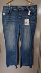 Mooie stoere Bootcut jeans van Purple Lily maat 52, Kleding | Dames, Grote Maten, Nieuw, Blauw, Broek of Spijkerbroek, Ophalen of Verzenden