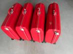 4x Samsonite hardcase koffer rood, Sieraden, Tassen en Uiterlijk, Koffers, Ophalen, Gebruikt, Hard kunststof, Slot