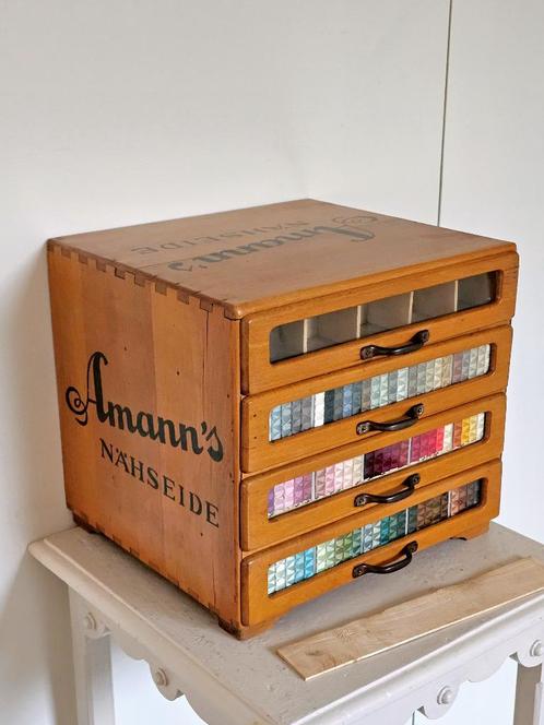 fourniturenkastje AMANN'S garenkast fourniturenkast, Antiek en Kunst, Curiosa en Brocante, Ophalen of Verzenden