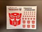 Transformers G1 logo stickers, G1, Verzenden, Nieuw
