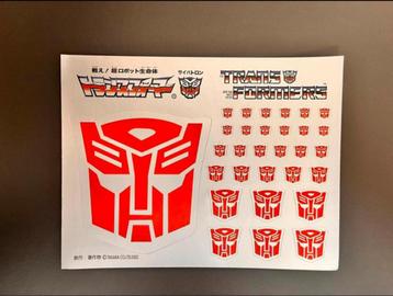 Transformers G1 logo stickers beschikbaar voor biedingen