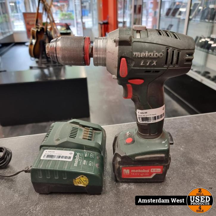 Metabo BS 14.4 LTX Impuls Boormachine, Doe-het-zelf en Verbouw, Gereedschap | Boormachines, Zo goed als nieuw