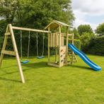 Nieuw speelhuis met glijbaan, klimwand en schommel, Ophalen of Verzenden, Nieuw, Schommel, Aanbouwonderdeel