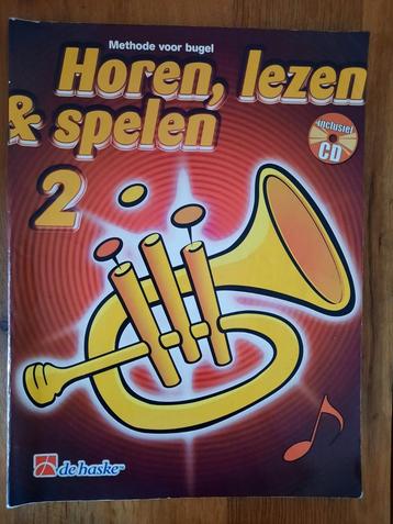 Lesboek Horen lezen spelen methode voor bugel 2+ cd beschikbaar voor biedingen