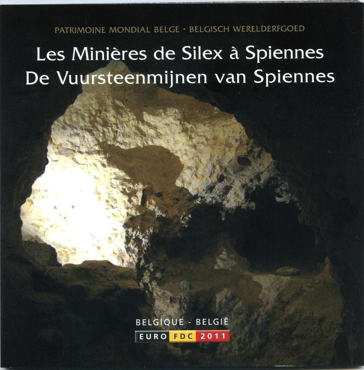BU set Belgie 2011 Blister Vuursteenmijnen - 1 ct t/m 2 euro, Postzegels en Munten, Munten | Europa | Euromunten, Setje, Overige waardes