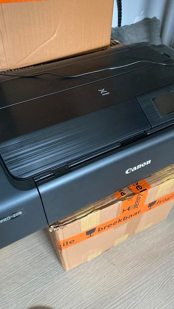 Canon pixma pro-200, Computers en Software, Printers, Zo goed als nieuw, Fotoprinter, Inkjetprinter, Kleur printen, Zwart-en-wit printen
