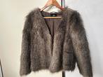 Bruin furry jasje van H&M maat 36, Kleding | Dames, Jassen | Winter, Ophalen of Verzenden, Zo goed als nieuw, Maat 36 (S), Bruin