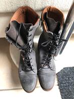 Sportieve/nette laarzen leer, Ophalen of Verzenden, Zo goed als nieuw, Blauw, Hoge laarzen