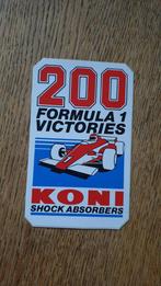 Sticker KONI, 200 Formula 1 Victories, Verzamelen, Ophalen of Verzenden, Overige typen